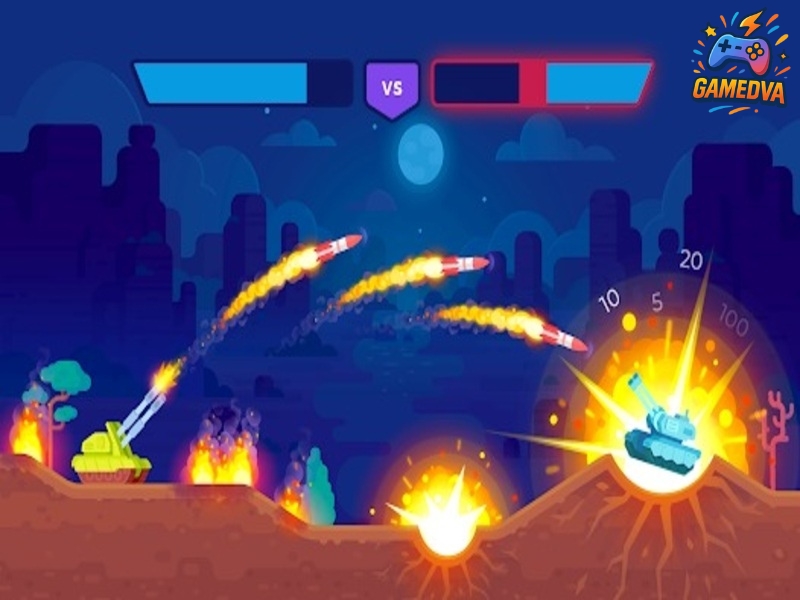 Gameplay Thu Vi Trong Tank Stars Mod Apk