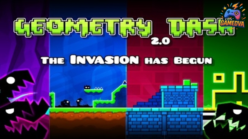 So Sanh Ban Goc va Ban Geometry Dash Hack