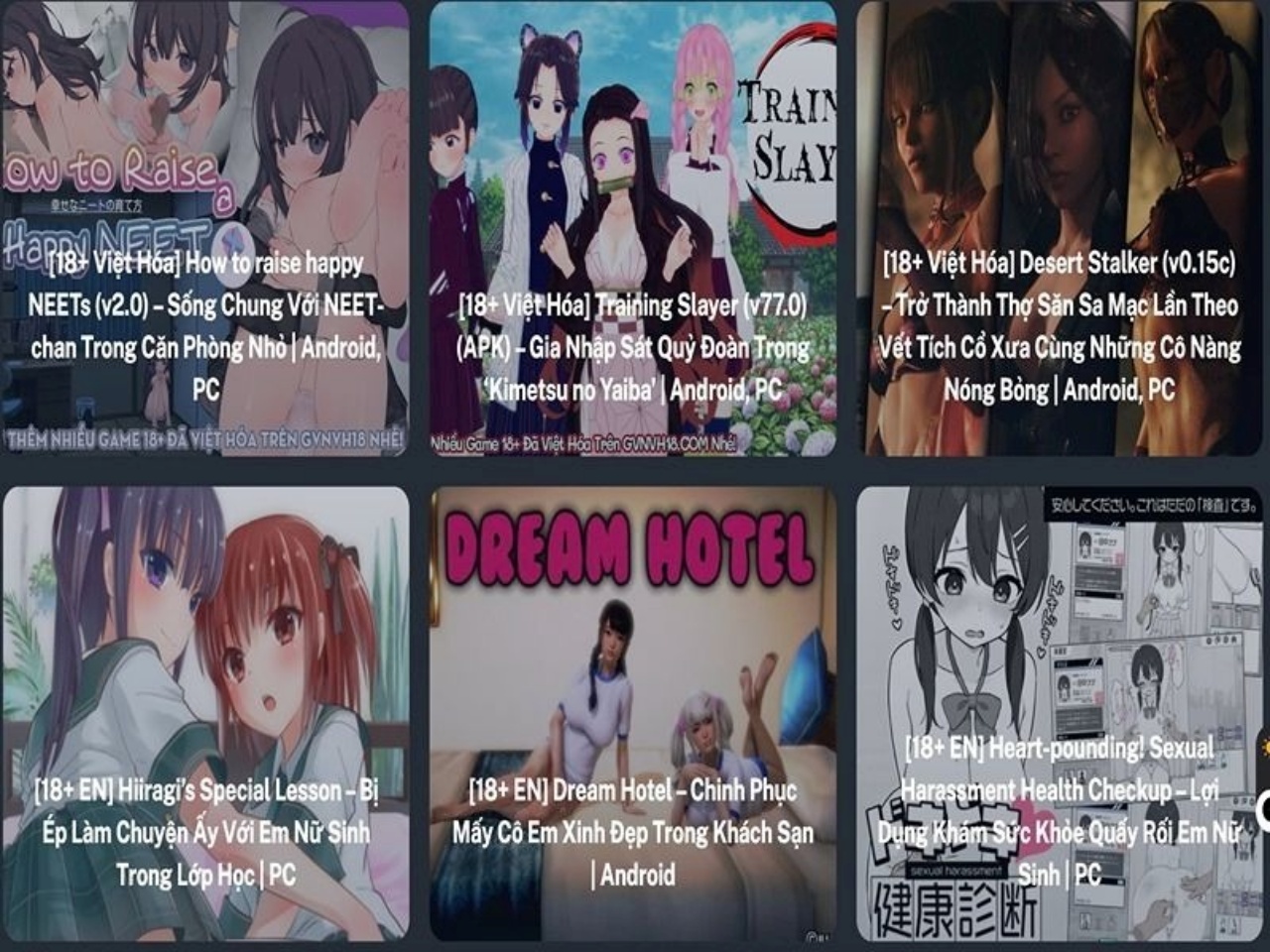Kho Game Người Lớn Đa Dạng Và Luôn Cập Nhật
