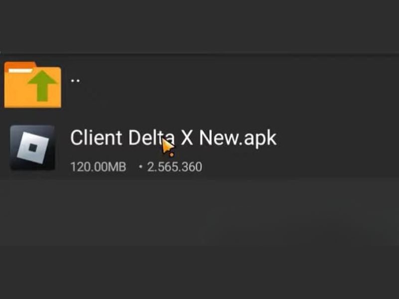 Tải Delta X Roblox (Bản VNG/QT) v2.706 Mới Nhất Cho Android Nhấn giữ file Delta X