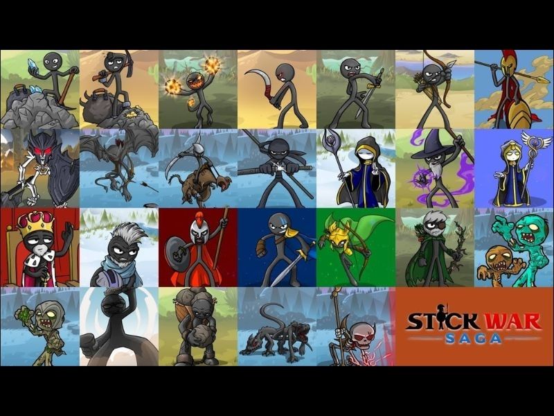 Tải Hack Stick War 3 (Mod Menu, Vô Hạn Tiền) v2025.5.2288 Hệ thống nhân vật phong phú trong Hack Stick War 3