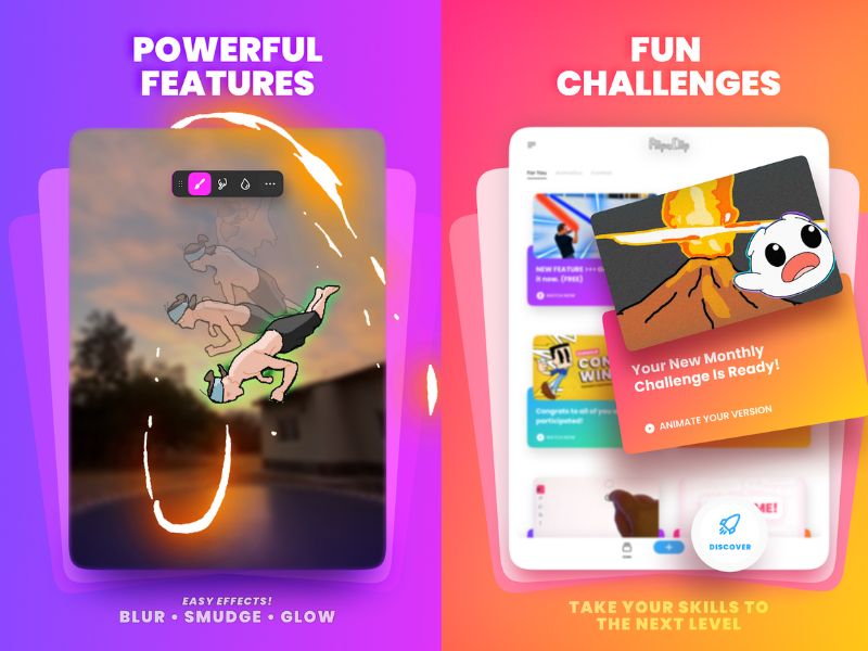 Tải FlipaClip MOD APK (Premium Unlocked) v4.2.19 Hệ thống quản lý lớp (Layers) thông minh Trong FlipaClip