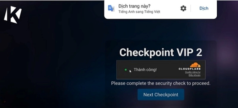 Hoàn tất Checkpoint VIP 2