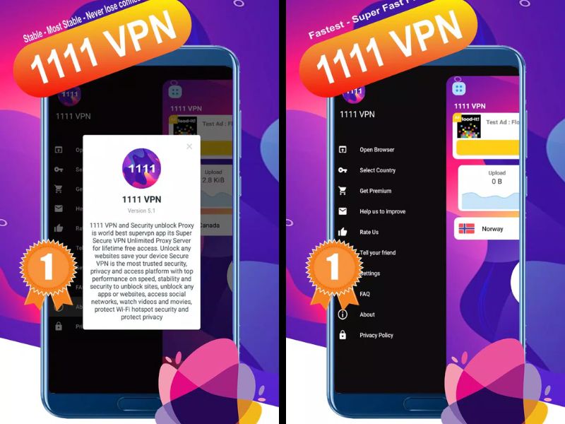 Dễ dàng cài đặt và sử dụng cho mọi đối tượng trong 1111 VPN Mod APK