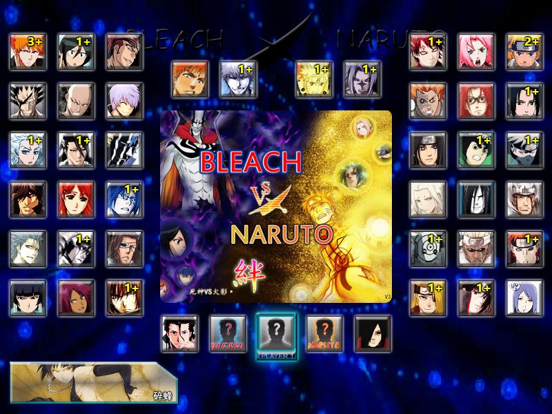 Dàn nhân vật Anime phong phú trong Bleach Vs Naruto APK