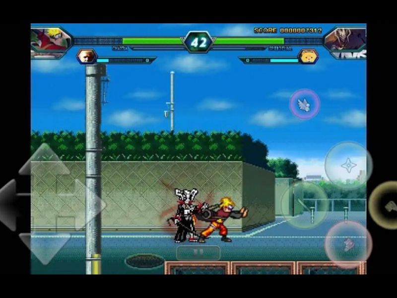 Điều khiển tối ưu cho màn hình cảm ứng trong Bleach Vs Naruto APK