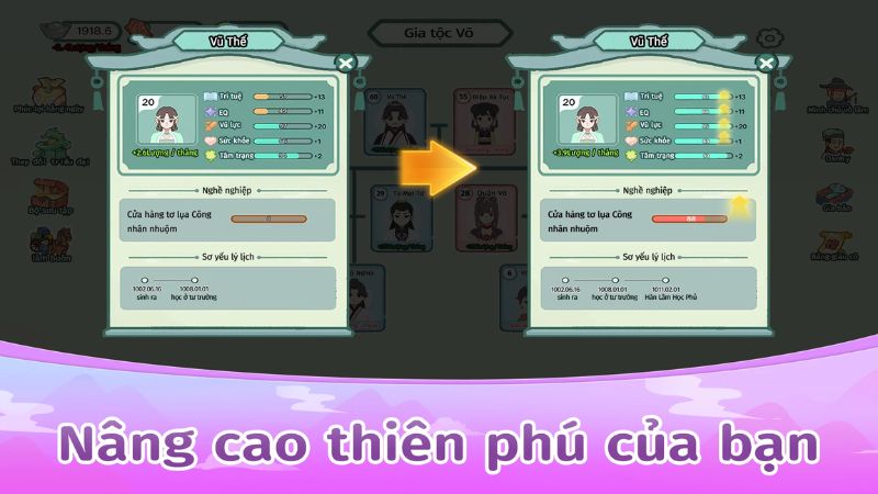 Tải Cuộc Đời Tầm Vóc Mod APK (Menu, Vô Hạn Tiền, Kim Cương) v1.0.42 Nâng cao thiên phú của bạn trong Cuộc Đời Tầm Vóc Mod