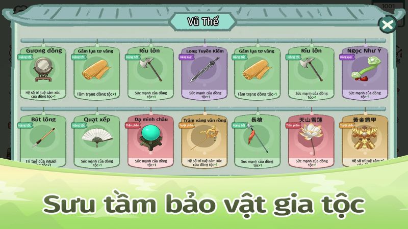 Tải Cuộc Đời Tầm Vóc Mod APK (Menu, Vô Hạn Tiền, Kim Cương) v1.0.42 Sưu tầm bảo vật gia tộc trong Cuộc Đời Tầm Vóc Mod