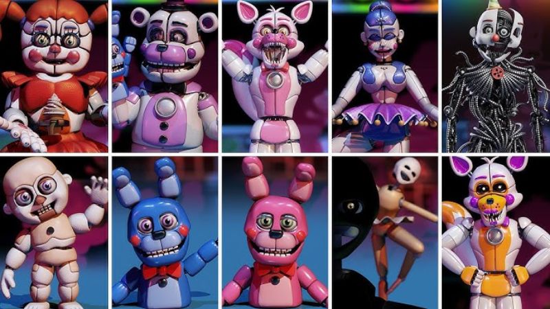 Dàn animatronic vừa ngộ nghĩnh vừa đáng sợ trong Five Nights at Freddy's APK