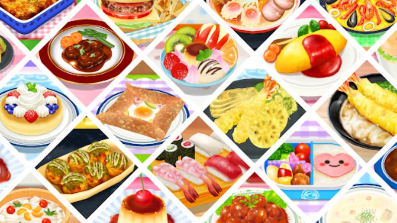 Hơn 30 công thức nấu ăn trong Cooking Mama Mod 