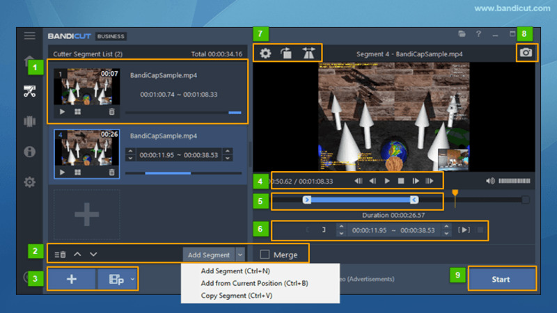 Tính Năng Nổi Bật Trong Bandicam Download